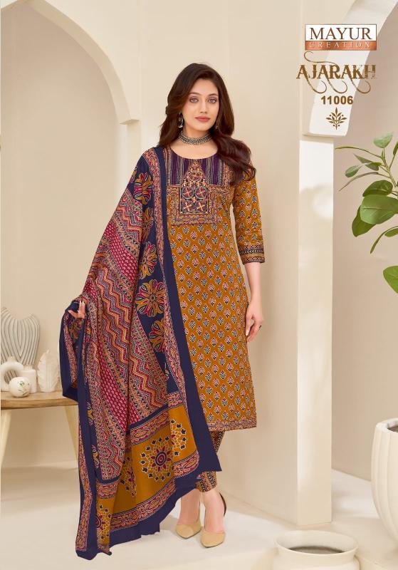 Mayur ajarakh vol-11 satrangi kurti wholesale